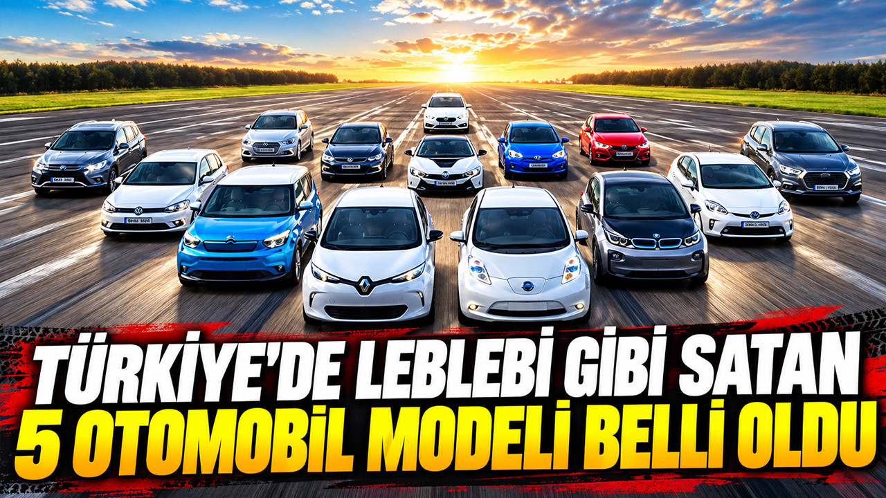 Türkiye’de leblebi gibi satan 5 otomobil modeli belli oldu